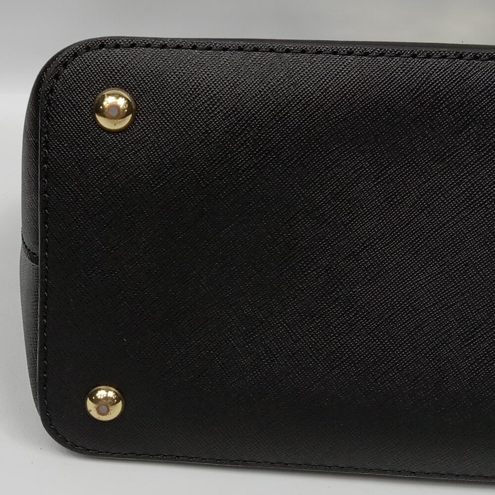 Michael Kors Cindy Medium Dome Satchel Black NO SHOULDER STRAP - Picture 7 of 10